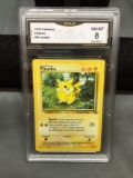 GMA Graded 1999 Pokemon Jungle PIKACHU Trading Card - NM-MT 8