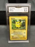 GMA Graded 1999 Pokemon Jungle PIKACHU Trading Card - EX-NM+ 6.5