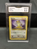 GMA Graded 1999 Pokemon Jungle MEOWTH Trading Card - NM-MT+ 8.5