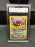 GMA Graded 1999 Pokemon Jungle EEVEE Trading Card - NM 7