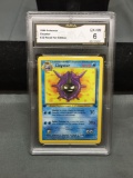 GMA Graded 1999 Pokemon Fossil 1st Edition CLOYSTER Trading Card - EX-NM 6