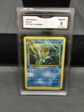 GMA Graded 1999 Pokemon Fossil 1st Edition OMASTAR Trading Card - NM-MT 8