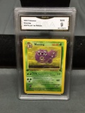 GMA Graded 1999 Pokemon Fossil 1st Edition WEEZING Trading Card - MINT 9