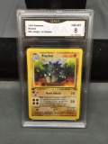 GMA Graded 1999 Pokemon Jungle 1st Edition RHYDON Trading Card - NM-MT 8