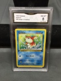 GMA Graded 1999 Pokemon Jungle 1st Edition GOLDEEN Trading Card - NM-MT 8