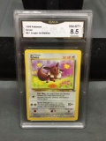 GMA Graded 1999 Pokemon Jungle EEVEE Trading Card - NM-MT+ 8.5