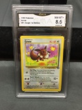 GMA Graded 1999 Pokemon Jungle EEVEE Trading Card - NM-MT+ 8.5