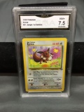 GMA Graded 1999 Pokemon Jungle EEVEE Trading Card - NM+ 7.5