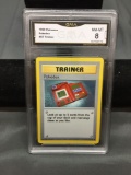 GMA Graded 1999 Pokemon Base Set Shadowless POKEDEX Trading Card - NM-MT 8
