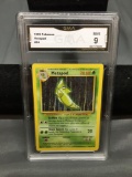 GMA Graded 1999 Pokemon Base Set Unlimited METAPOD Trading Card - MINT 9