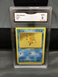 GMA Graded 1999 Pokemon Base Set Unlimited STARYU Trading Card - MINT 9