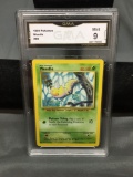 GMA Graded 1999 Pokemon Base Set Unlimited WEEDLE Trading Card - MINT 9