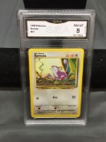 GMA Graded 1999 Pokemon Base Set Unlimited RATTATA Trading Card - NM-MT 8