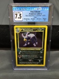 CGC Graded 2001 Pokemon Neo Discovery HOUNDOOM Holofoil Rare Trading Card - NM+ 7.5