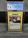 CGC Graded 2000 Pokemon Team Rocket HERE COMES TEAM ROCKET Holofoil Rare Trading Card - NM+ 7.5