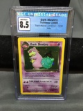 CGC Graded 2000 Pokemon Team Rocket DARK SLOWBRO Holofoil Rare Trading Card - NM-MT+ 8.5