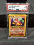 PSA Graded 1999 Pokemon Base Set Unlimited CHARMELEON Trading Card - MINT 9