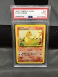 PSA Graded 1999 Pokemon Base Set Unlimited CHARMANDER Trading Card - MINT 9