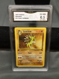 GMA Graded 1999 Pokemon Fossil 1st Edition SANDSLASH Trading Card - EX-NM+ 6.5