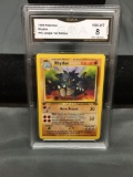 GMA Graded 1999 Pokemon Jungle 1st Edition PHYDON Trading Card - NM-MT 8