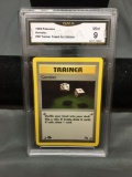 GMA Graded 1999 Pokemon Fossil 1st Edition GAMBLER Trading Card - MINT 9