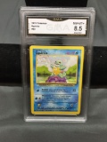 GMA Graded 1999 Pokemon Base Set Unlimited SQUIRTLE Trading Card - NM-MT+ 8.5