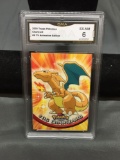 GMA Graded 2000 Topps Pokemon TV Animation Edition CHARIZARD Trading Card - EX-NM 6