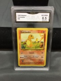 GMA Graded 1999 Pokemon Base Set Unlimited CHARMANDER Trading Card - EX-NM+ 6.5