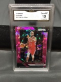 GMA Graded 2018-19 Panini Prizm Pink Ice Prizm CHRIS PAUL Rockets Basketball Card - GEM MINT 10