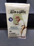 Factory Sealed 2020 Topps Allen & Ginter Baseball 8 Card Pack from Hobby Box