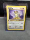 Pokemon Jungle 1st Edition MEOWTH Trading Card 56/64