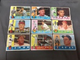 WOW 9 Card Lot of 1960 Topps Vintage Baseball Cards from Huge Collection