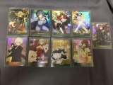 Rare Lot of 9 Senran Kagura Sexy Japanese Anime Trading Cards - English - Rare and Valuable - WOW