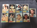 AMAZING 9 Card Lot of 1961 Topps Vintage Baseball Cards from Huge Collection