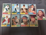 AMAZING 9 Card Lot of 1961 Topps Vintage Baseball Cards from Huge Collection