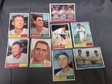 AMAZING 9 Card Lot of 1961 Topps Vintage Baseball Cards from Huge Collection