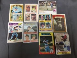 9 Card Lot of Vintage Baseball Card Hall of Famers, Super Stars & Rookie Cards from Massive