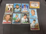 9 Card Lot of 1967 Topps Vintage Baseball Cards from Huge Collection