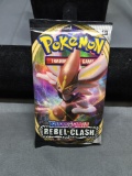 Factory Sealed Pokemon Sword & Shield REBEL CLASH 10 Card Booster Pack