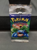 Sealed Pokemon Base Set Unlimited 11 Card Long Crimp Retail Booster Pack - Venusaur Art - 20.7 Grams