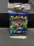 Sealed Pokemon Base Set Unlimited 11 Card Long Crimp Retail Booster Pack - Venusaur Art - 20.9 Grams