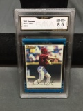 GMA Graded 2002 Bowman CHASE UTLEY Phillies ROOKIE Baseball Card - NM-MT+ 8.5