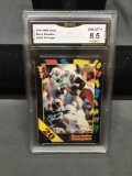 GMA Graded 1991 Wild Card 20-Stripe BARRY SANDERS Lions Football Card - NM-MT+ 8.5