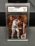 GMA Graded 2020 Topps Chrome Ben Baller Orange Refractor J.D. MARTINEZ Red Sox /25 - GEM MINT 10