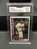 GMA Graded 2019 Topps 84 Style Silver Refractor RONALD ACUNA JR. Braves Baseball Card - GEM MINT 10