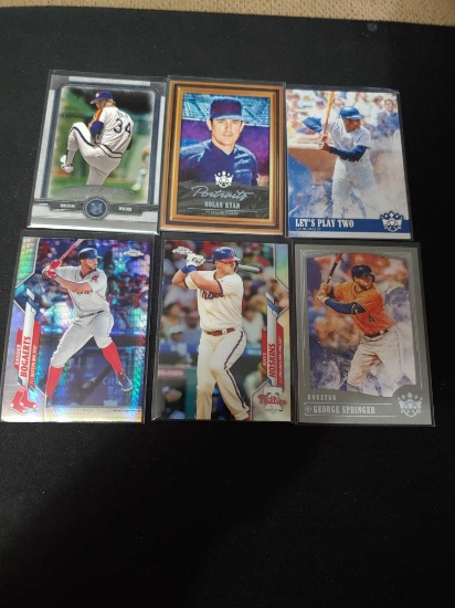 Baseball card lot of 6