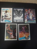 Sports card lot of 5