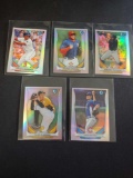 Baseball Refractor lot of 5