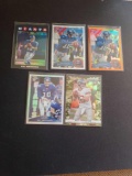 Refractor lot of 5 Eli Manning cards