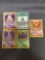 Lot of 5 Vintage Pokemon Holo Holofoil Trading Cards from Collection